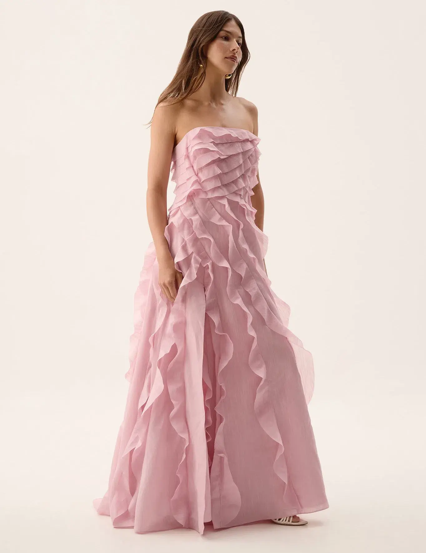Aje Allairie Gown in Chalk Pink Size 10 - Image 1