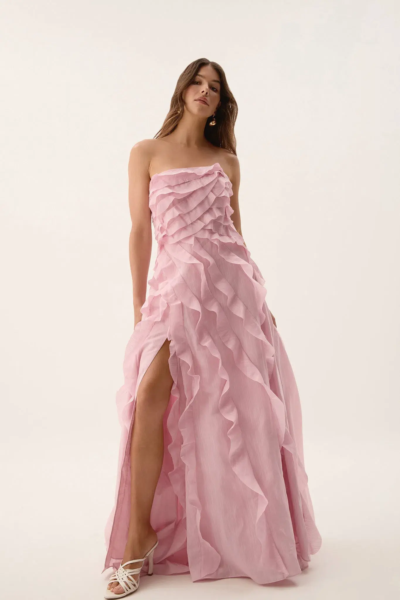 Aje Allairie Gown in Chalk Pink Size 10 - Image 2