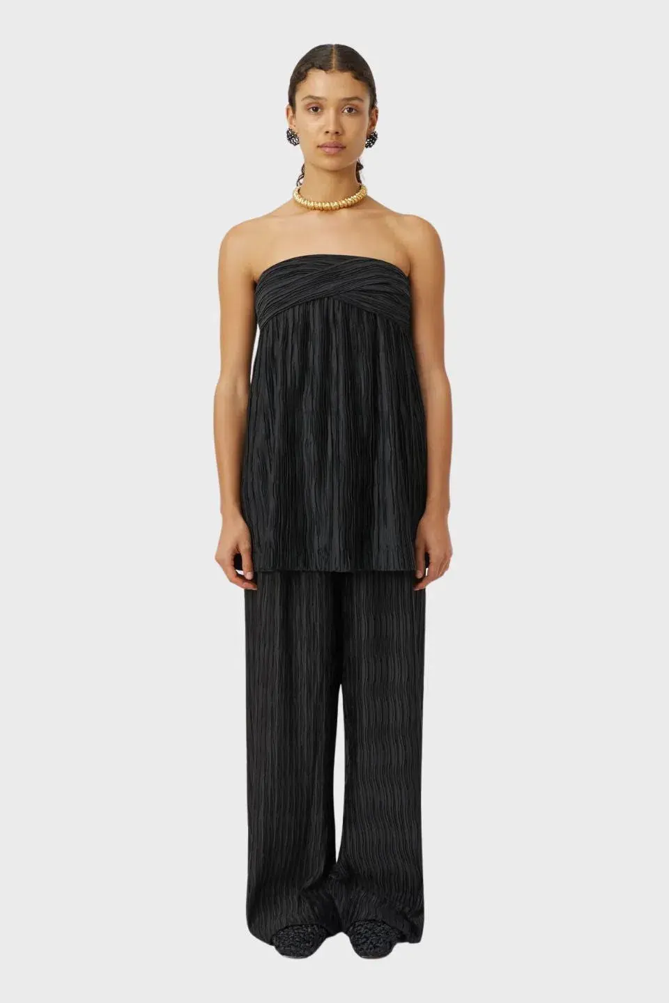 Camilla and Marc Siren Strapless Top Black Size 12 for rent on The Volte - main image