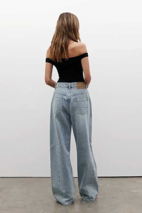  Bayse  Palace Fold Waist Jean Oakland Blue Size 8 - Image 2