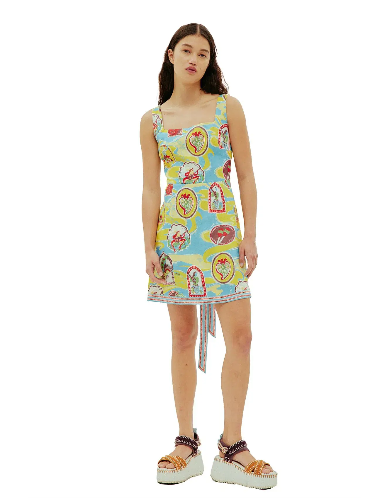 Alemais Emilio Mini Dress Multi Size AU 8 - Image 1