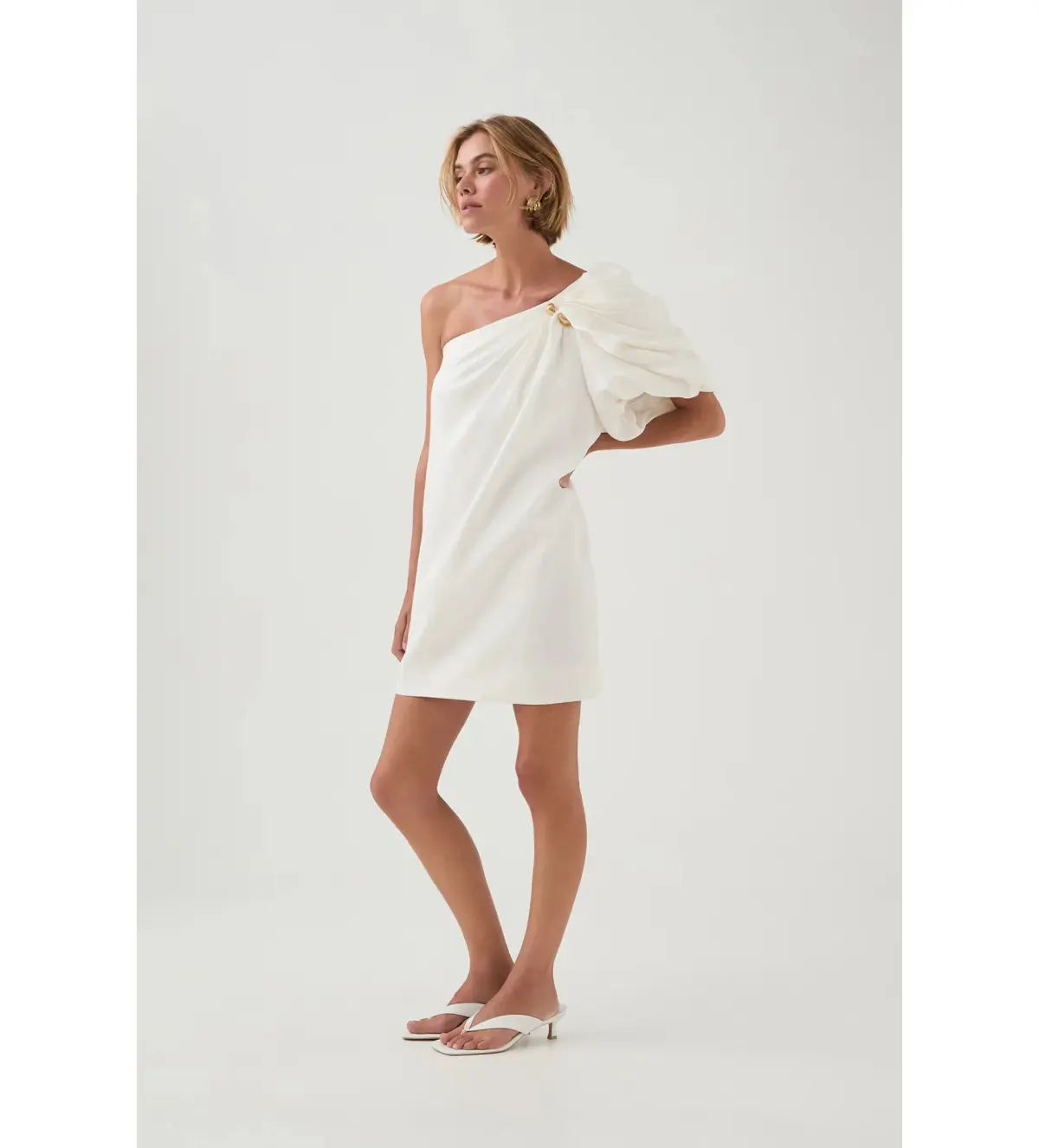 Aje Cira Mini Dress in Ivory Size M / AU 10 - Image 2