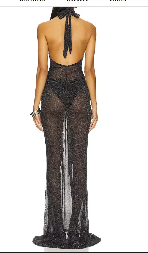 NBD The Alessandra Gown Maxi Black Size AU 10 - Image 3