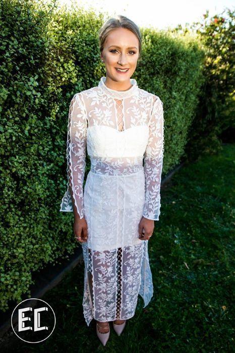 Thurley Wisteria Dress White Size 6 - Image 3