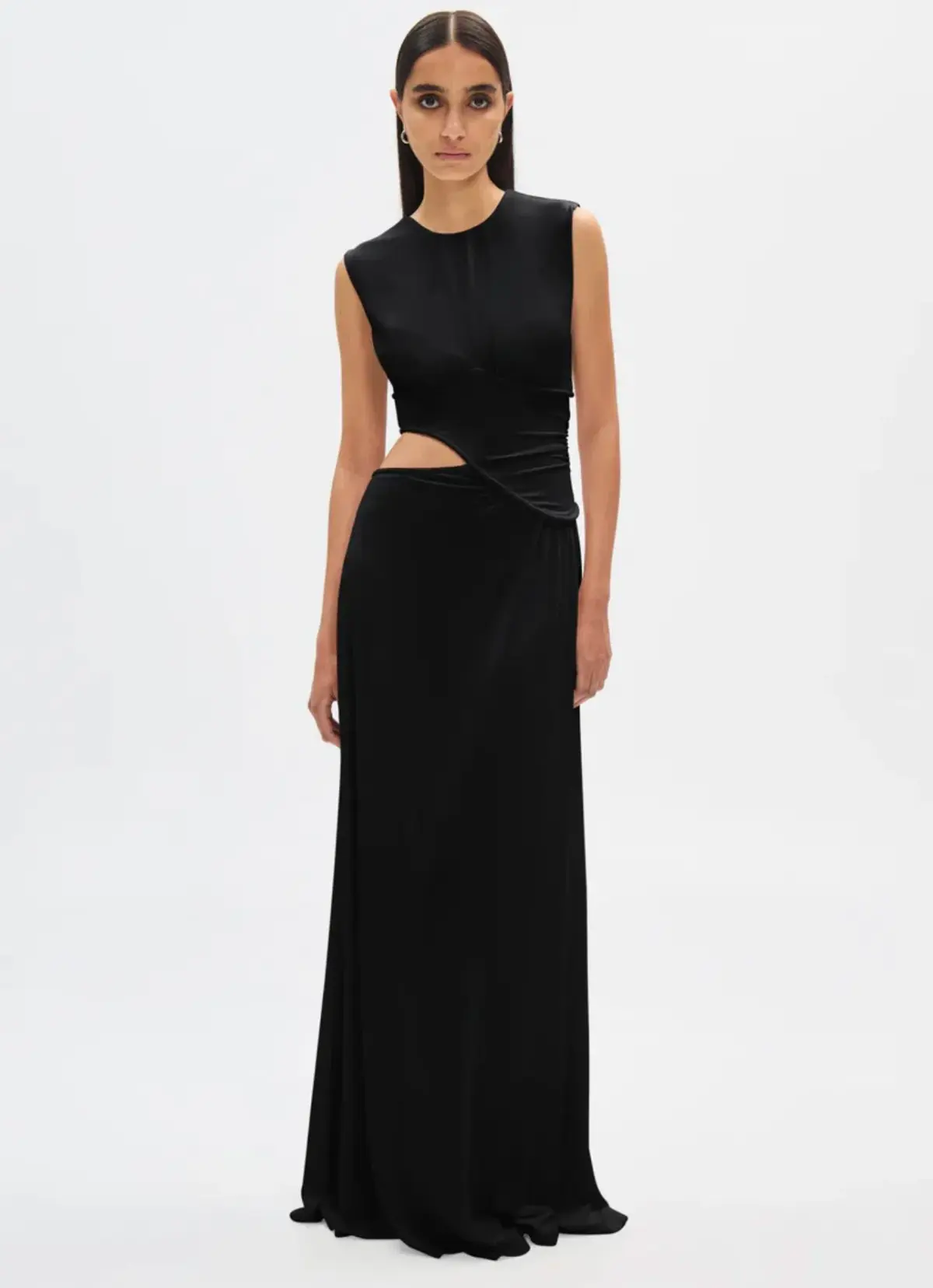 MISHA The Sierra Cupro Dress Black Size 6  - Image 4