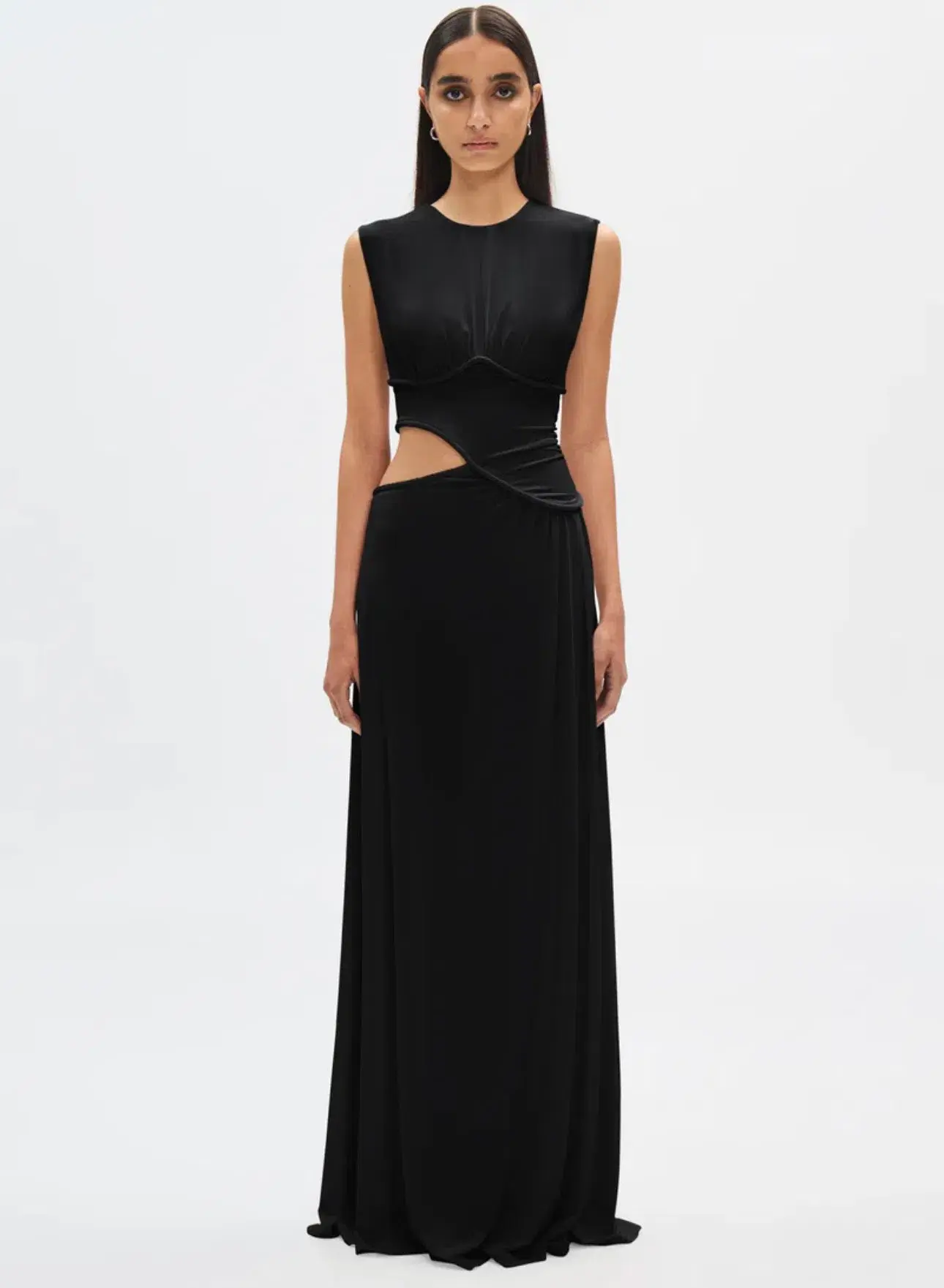 MISHA The Sierra Cupro Dress Black Size 6  - Image 1