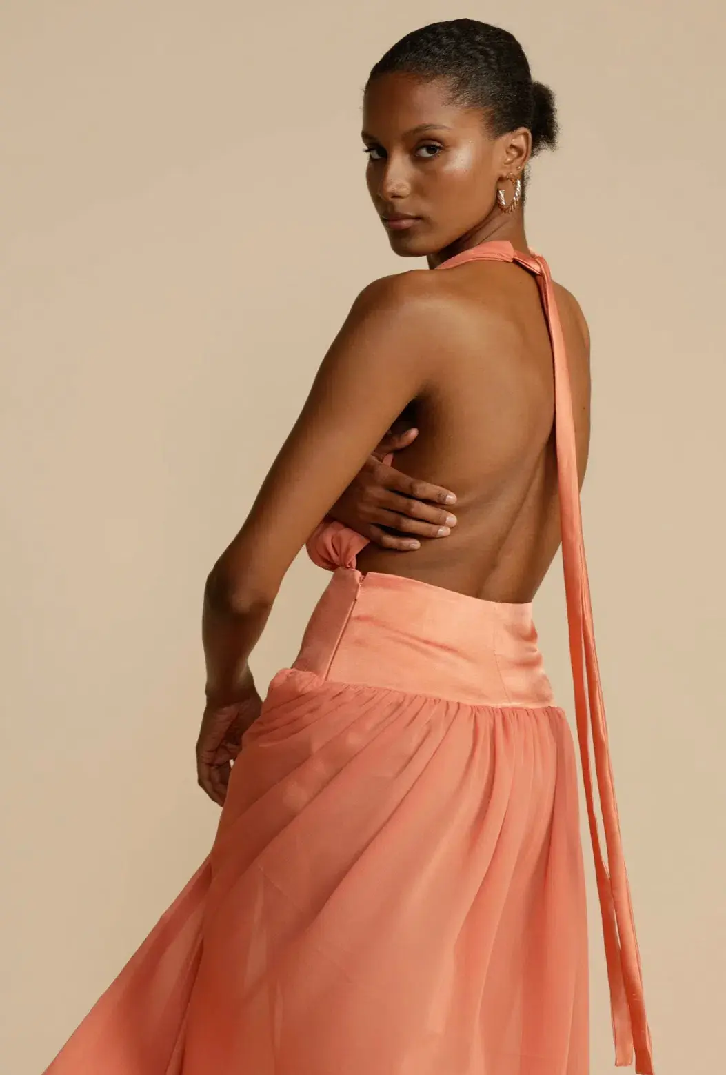Arcina Ori Selena Maxi Dress Coral Size XS / Size AU 6 - Image 5