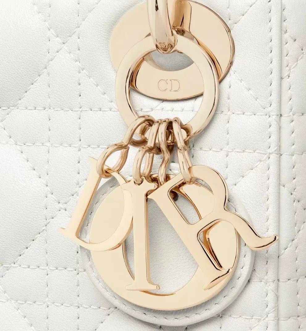 Dior Mini Lady Bag White - Image 5