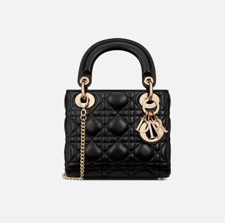 Mini Lady Dior Black Bag - Image 1