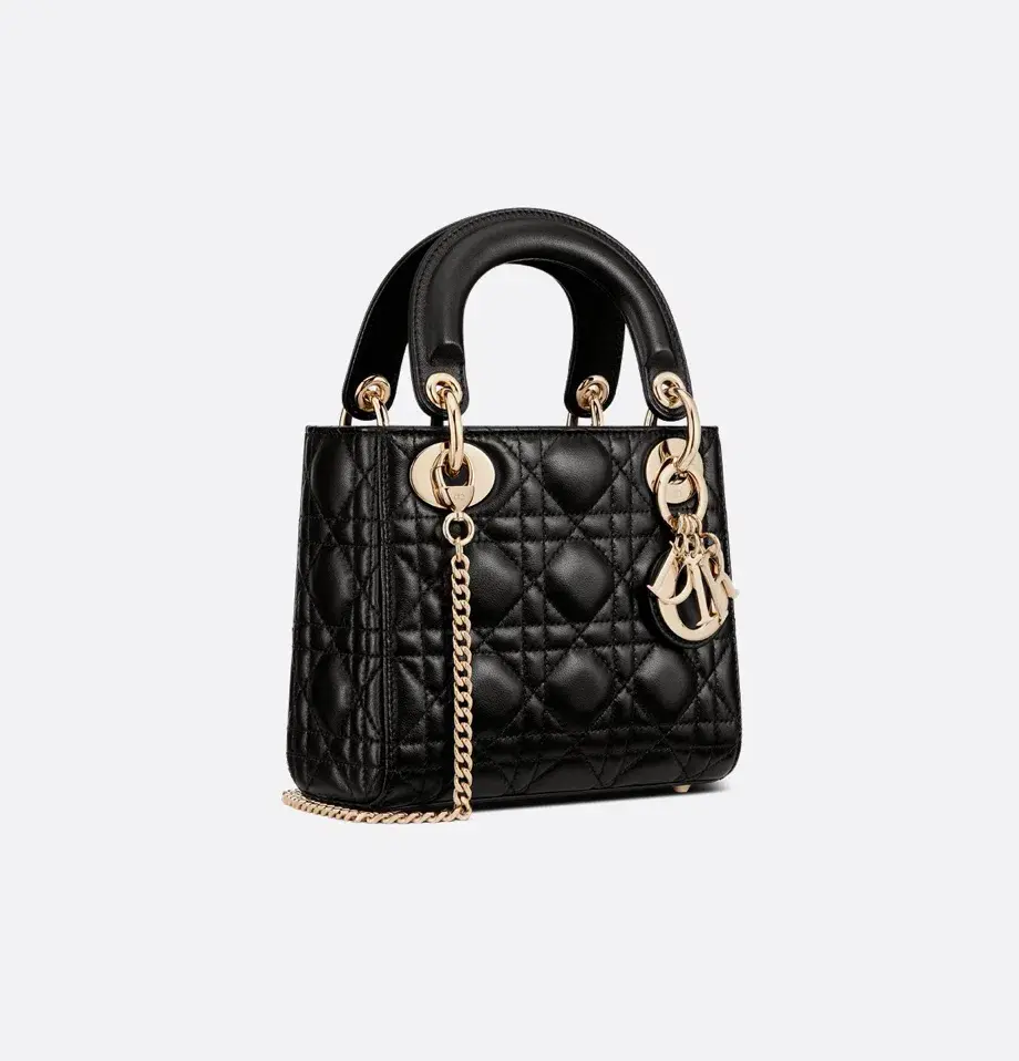 Mini Lady Dior Black Bag - Image 3