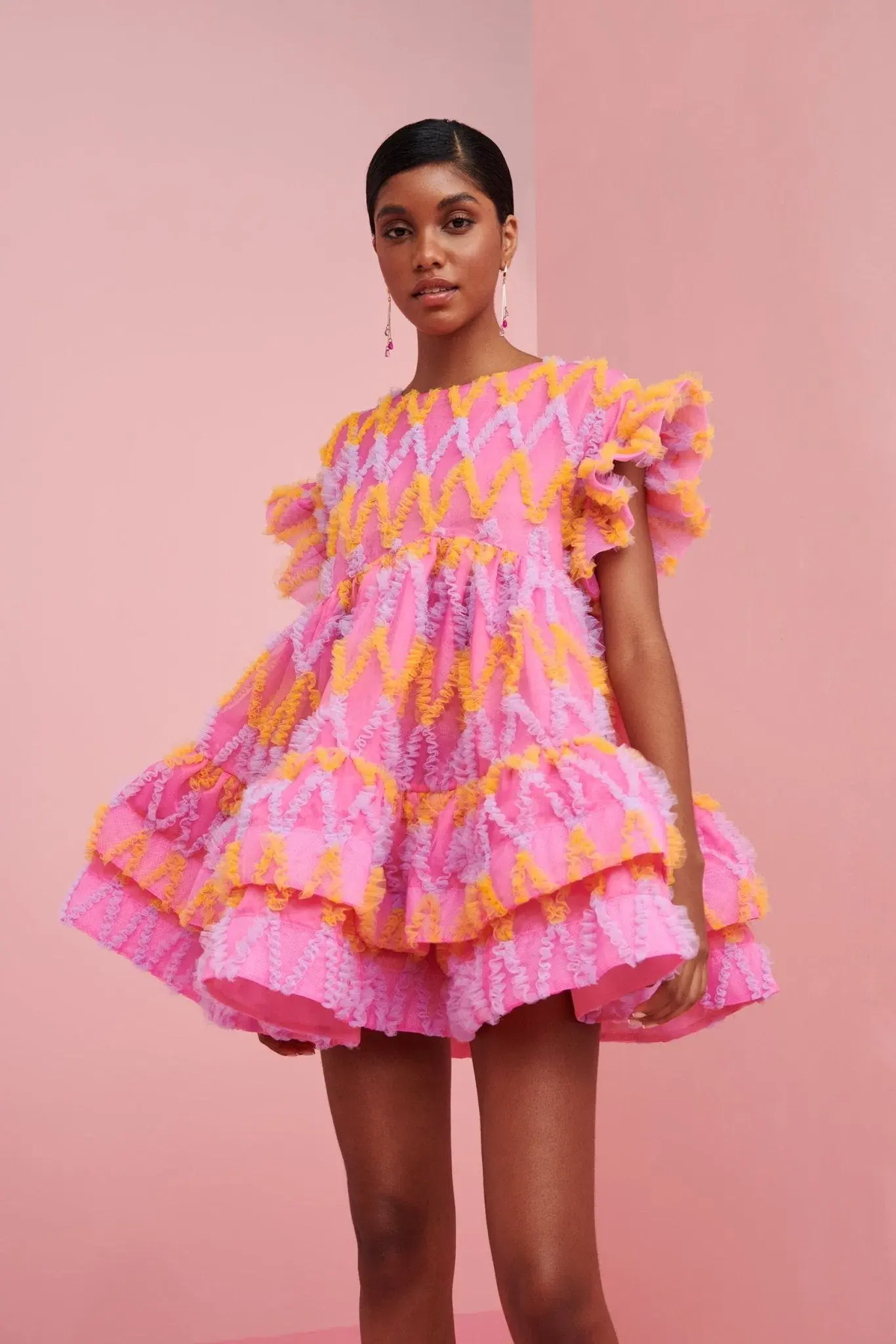 CeliaB Coral Mini Dress Pink Multi Size M / AU 10 - Image 4