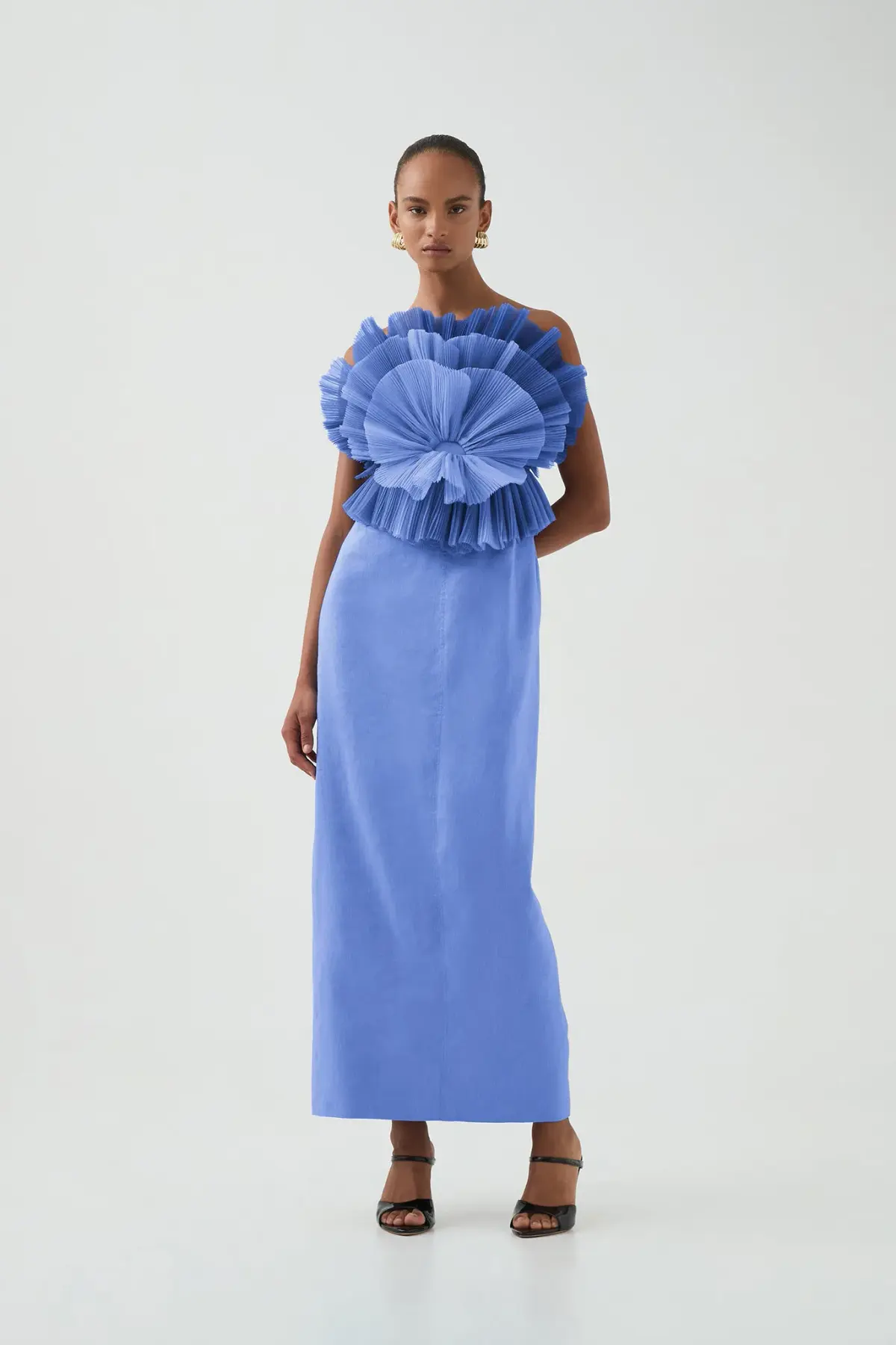 Aje Kira Midi Dress Ocean Wave Size 10 - Image 1