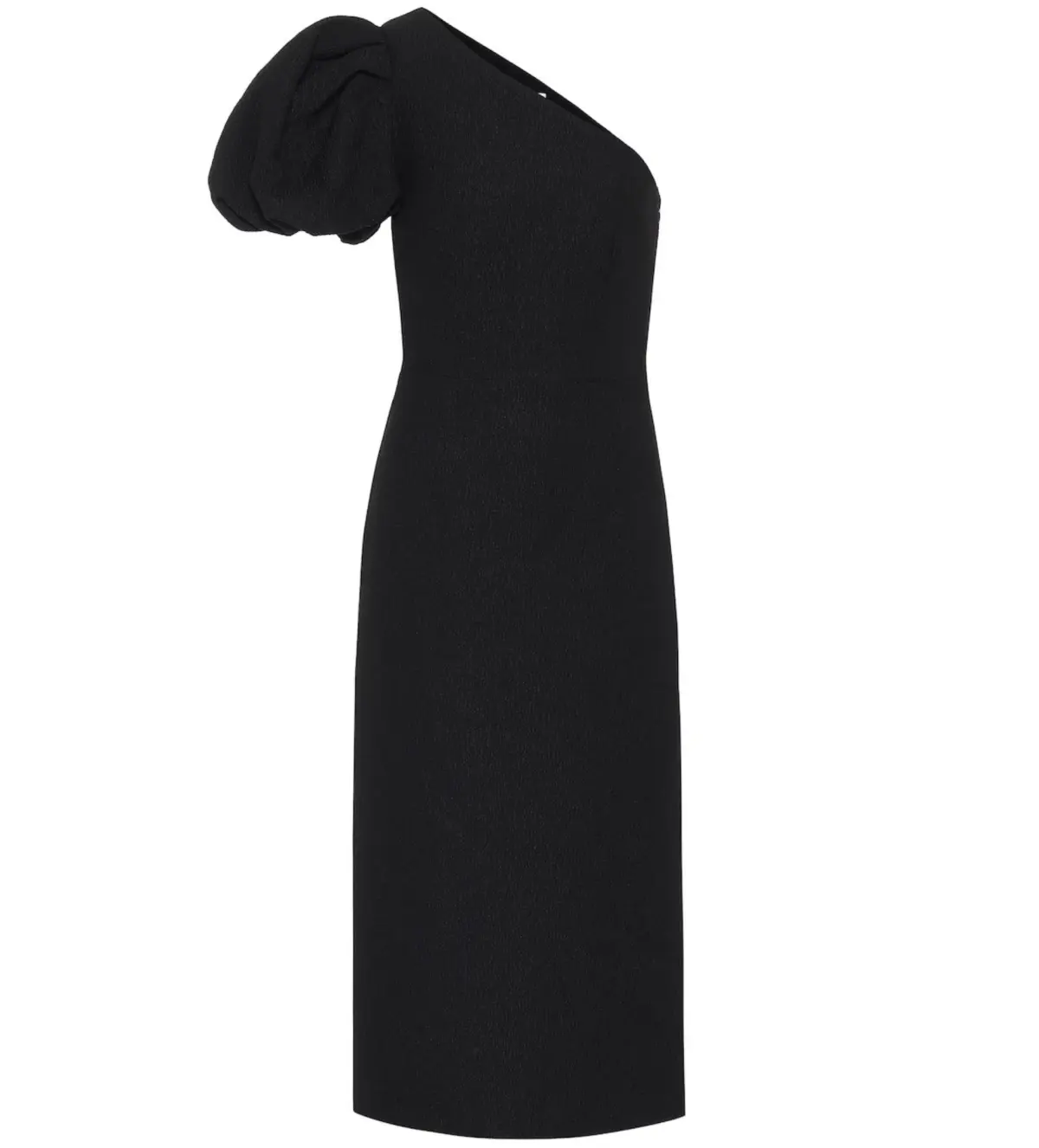 Rebecca Vallance Natalia One Sleeve Midi Dress Black Size AU 14 - Image 5