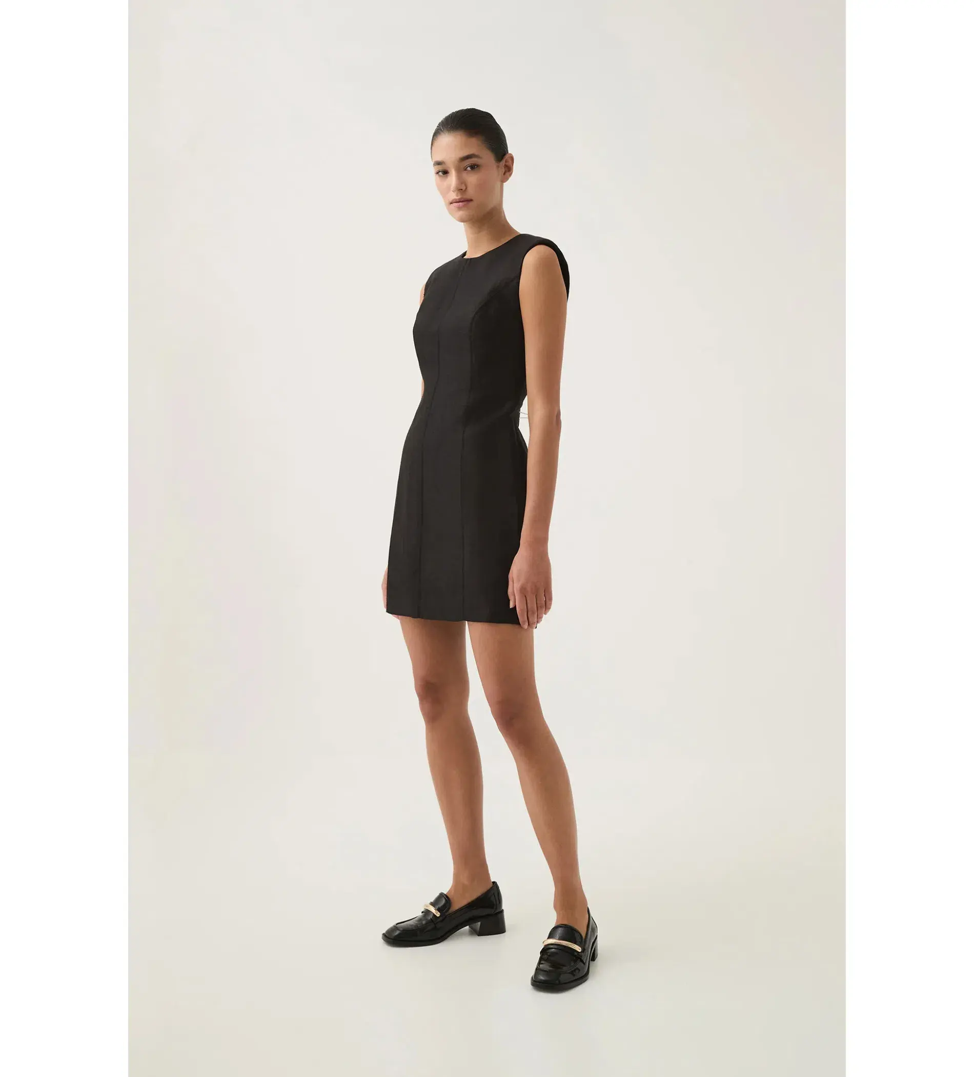 Aje Cove Pendant Mini Dress in Black Size 8 - Image 2
