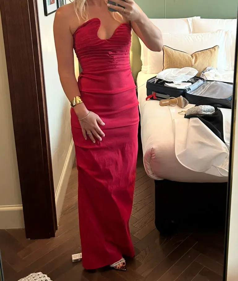 Rachel Gilbert Cheri Gown in Watermelon Pink Size 2 (AU 10) - Image 1