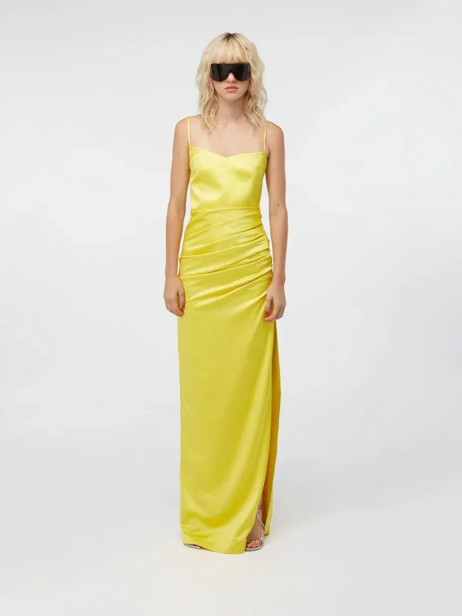 Gauge81 Vona Maxi Dress Yellow Size 10 - Image 1
