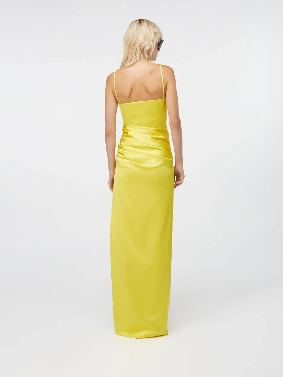 Gauge81 Vona Maxi Dress Yellow Size 10 - Image 2