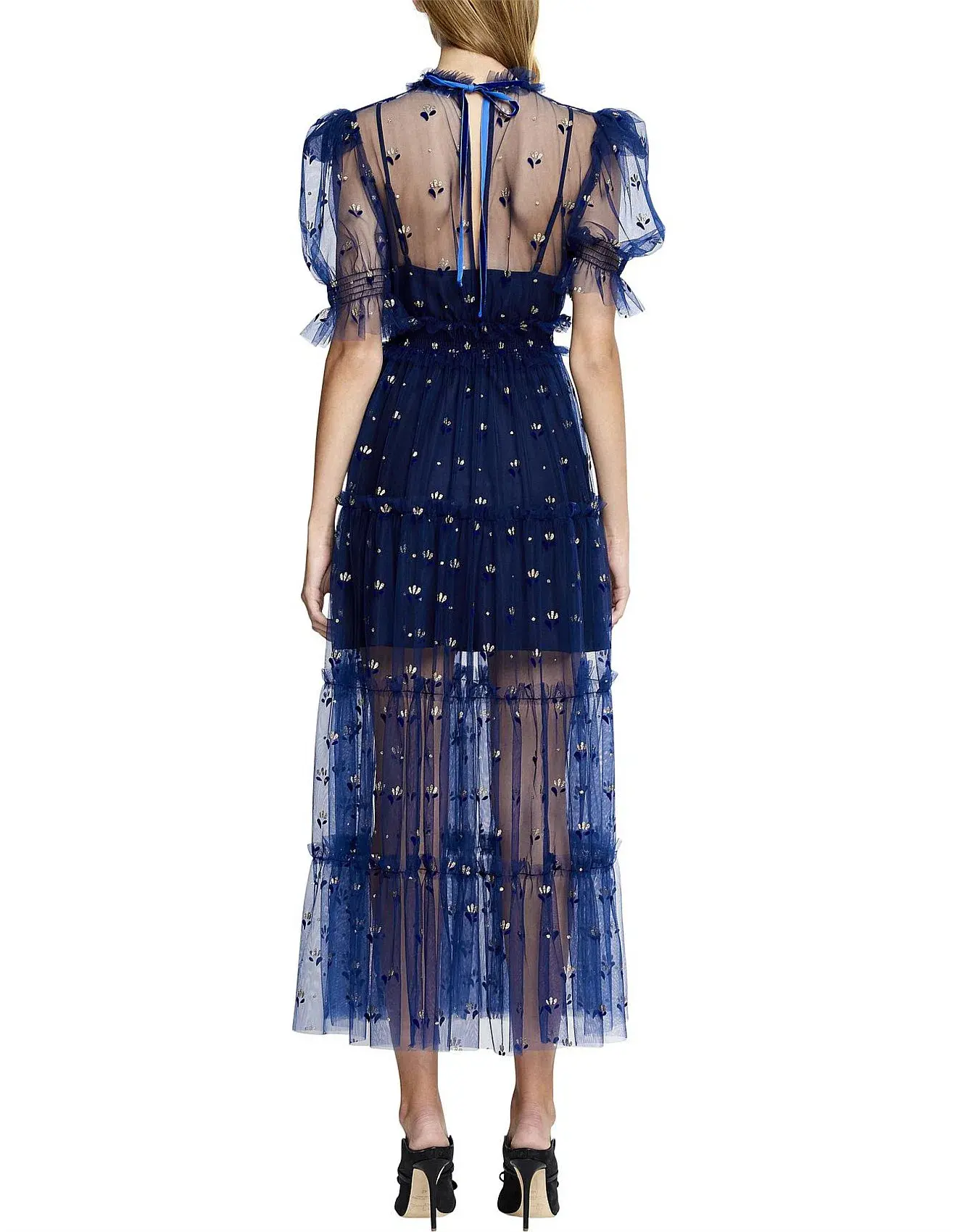 Alice McCall Cowboy Tears Midi Dress Blue Size 8 - Image 3