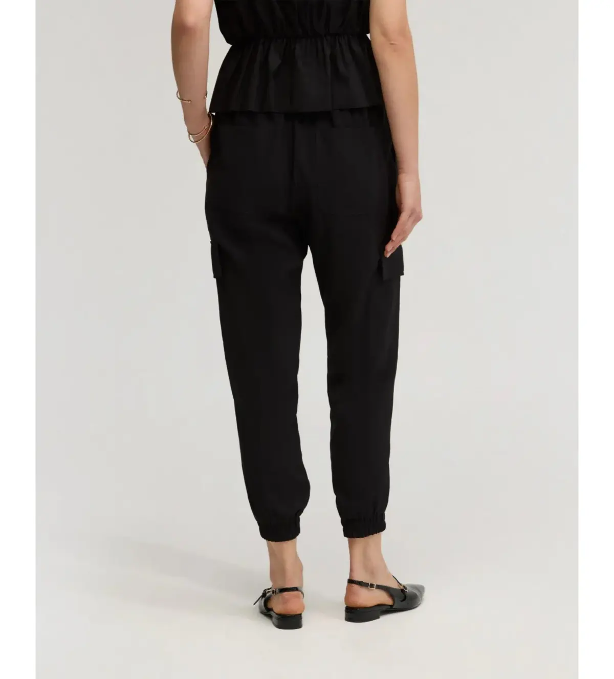 Oxford Minty Cargo Pants Black Size 8 - Image 4