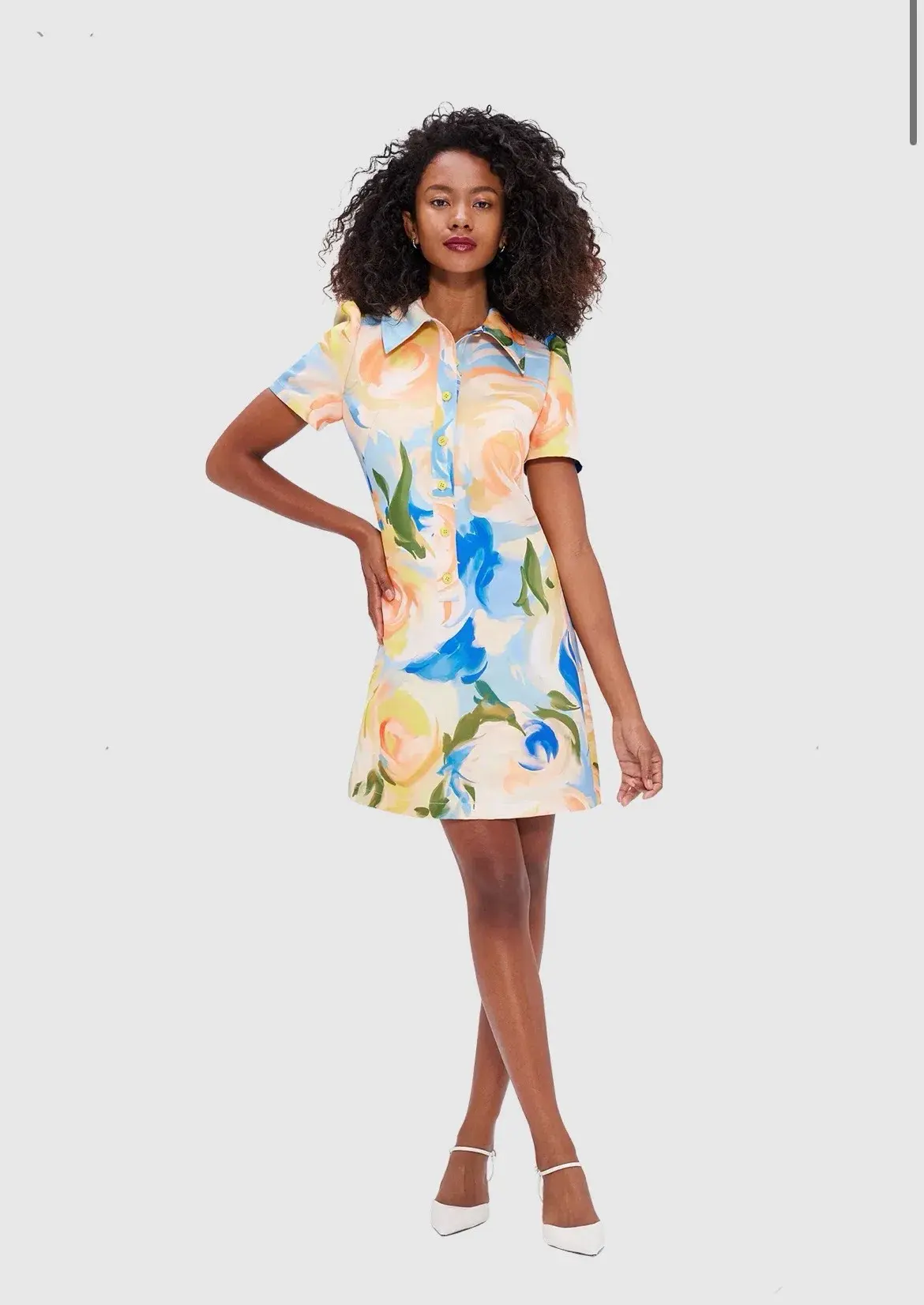 Leo Lin Brooke Mini Dress Print Size 12 - Image 1