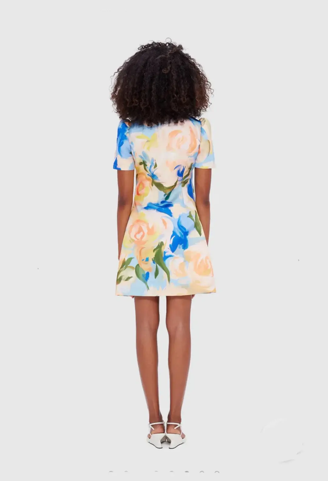 Leo Lin Brooke Mini Dress Print Size 12 for rent on The Volte - main image