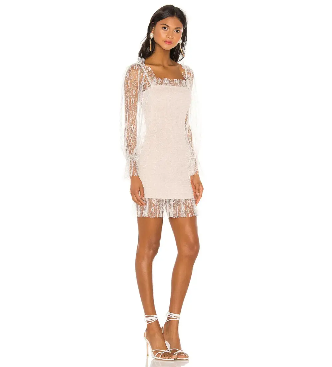 Alice McCall After Dark Mini Dress in Soft Shell Pink Size 8  for rent on The Volte - main image