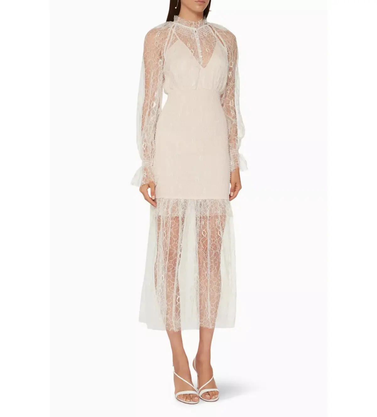 Alice McCall After Dark Midi Dress Soft Shell Pink Size 8  - Image 1
