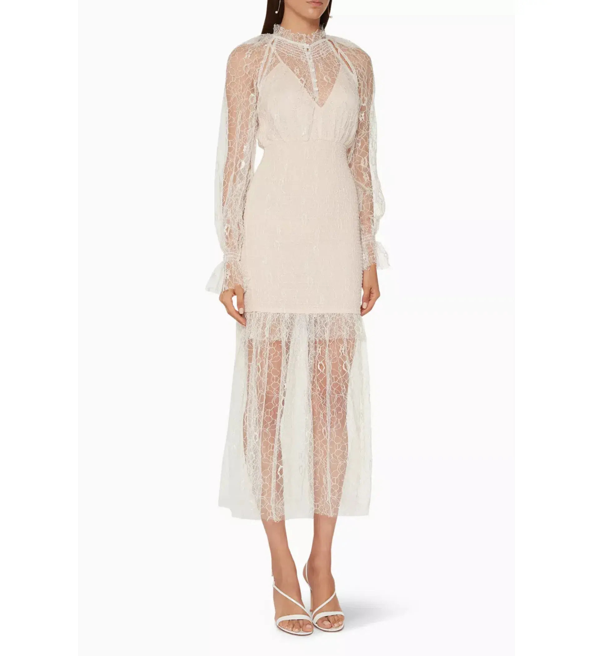 Alice McCall After Dark Midi Dress Soft Shell Pink Size 8  - Image 1