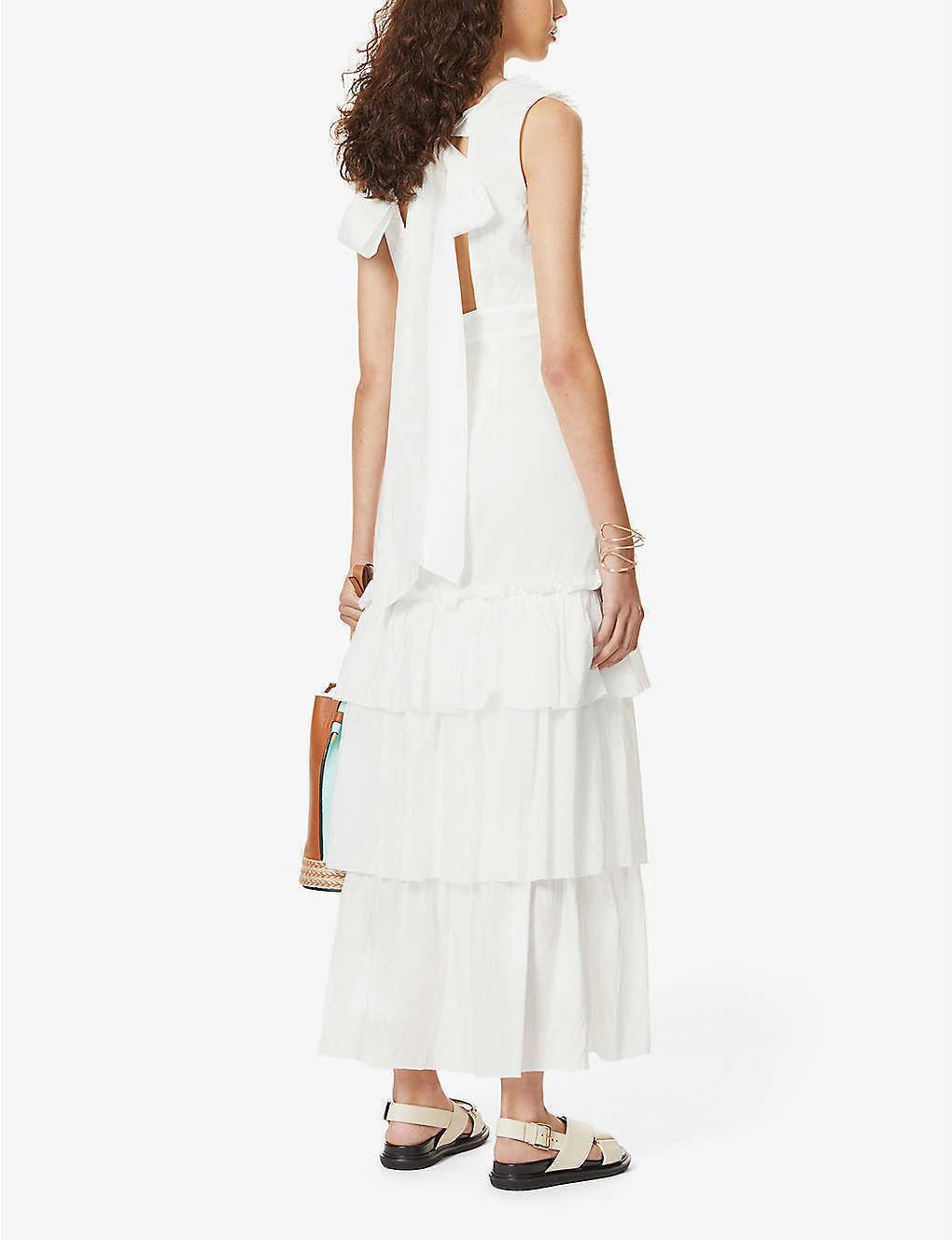 Joslin White Stacey Cotton Dress White Size 6 - Image 2