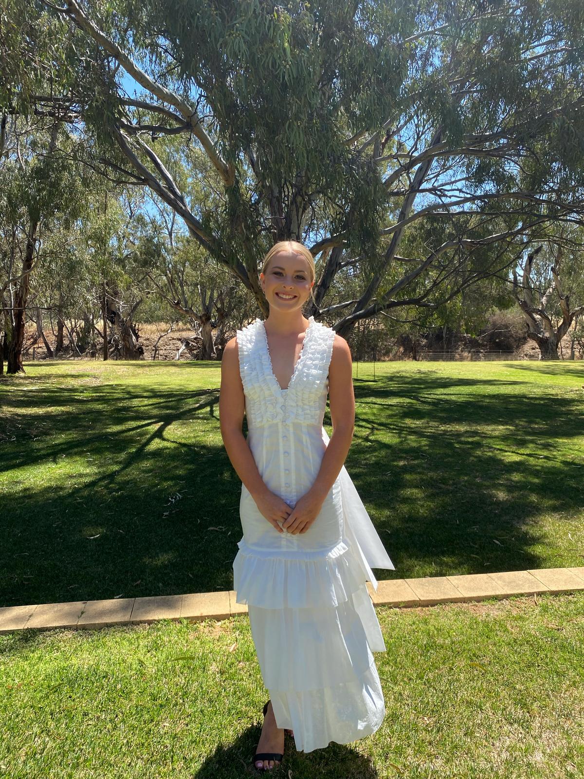 Joslin White Stacey Cotton Dress White Size 6 - Image 3