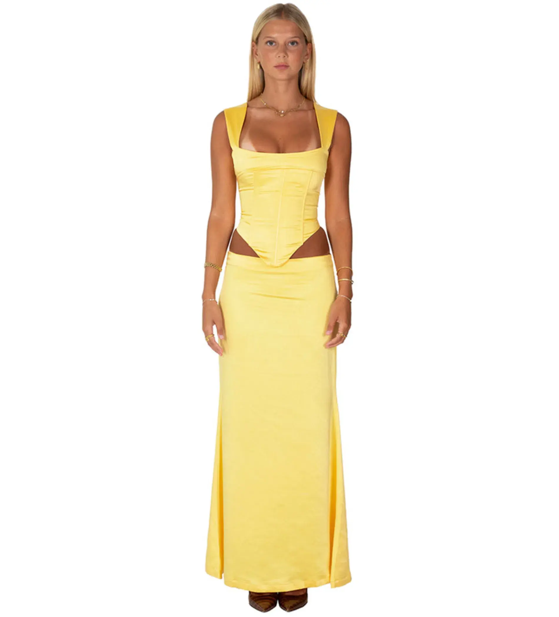 I am Delilah Valerie Corset and Skirt Daffodil Size XS/Au 6  - Image 1