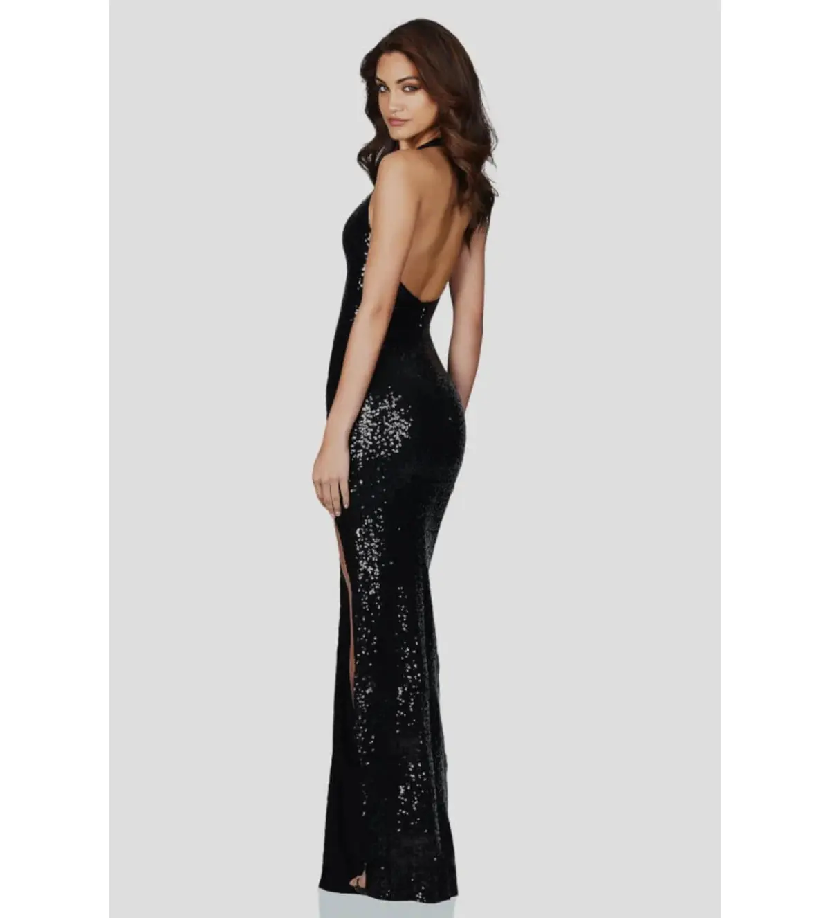Love Nookie Smoulder Maxi Gown Black Size M/AU 10 - Image 3