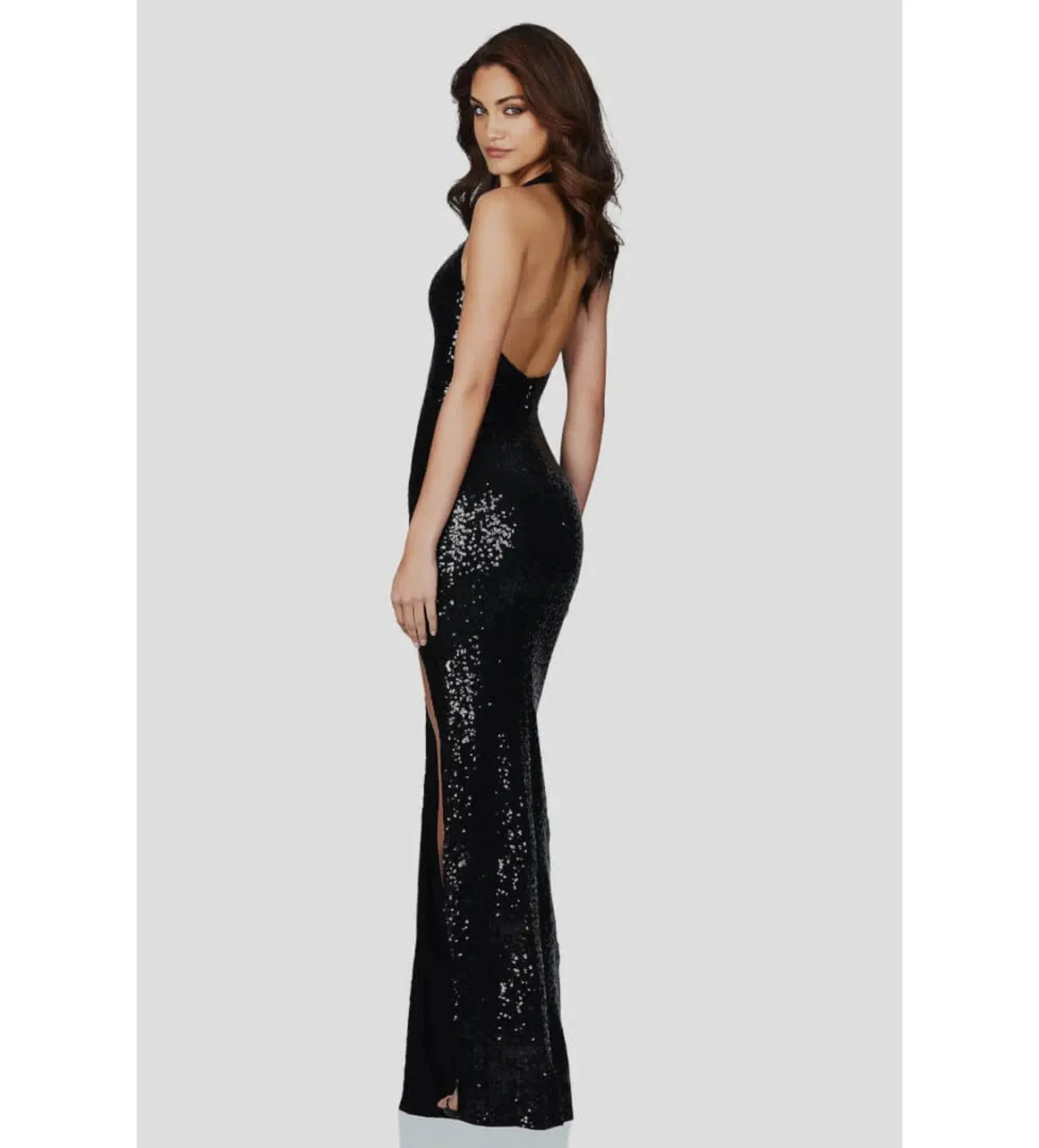 Love Nookie Smoulder Maxi Gown Black Size M/AU 10 - Image 3