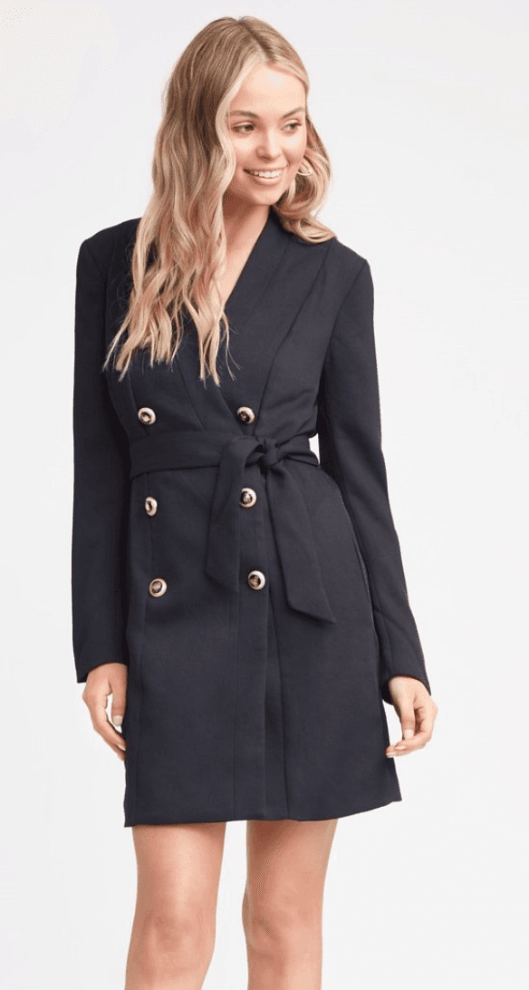 Kookai Edwina Blazer Dress Black Size 12 - Image 1