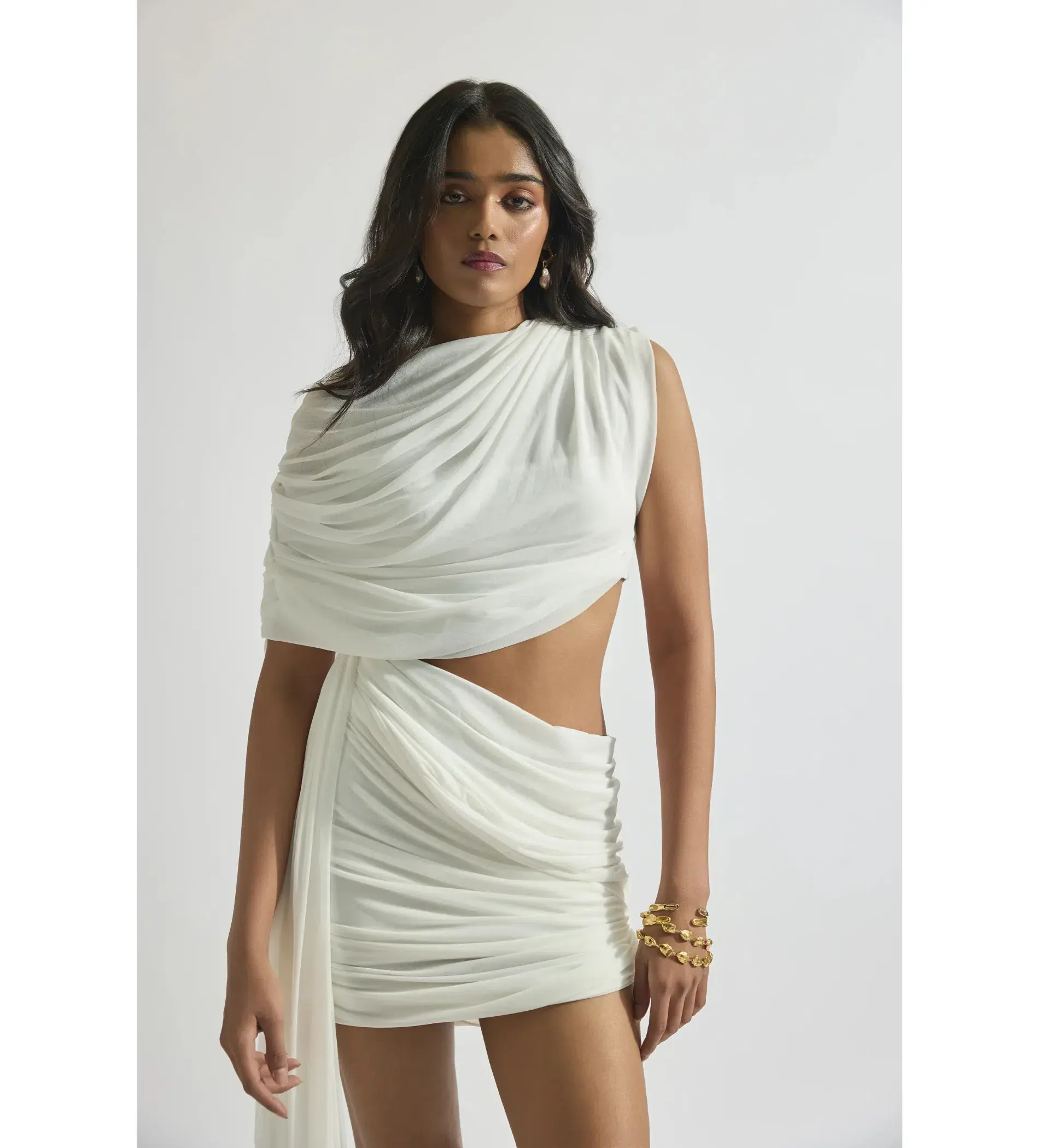 Deme By Gabriella Adelina Mini Dress White Size XS / AU 6 - Image 4