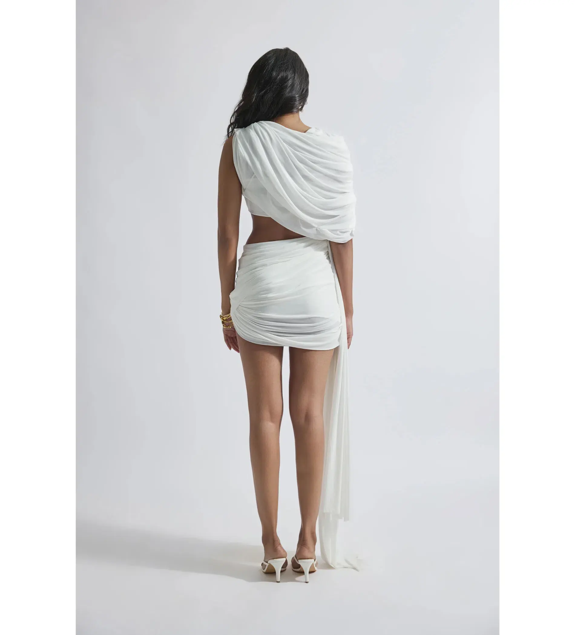 Deme By Gabriella Adelina Mini Dress White Size XS / AU 6 - Image 3