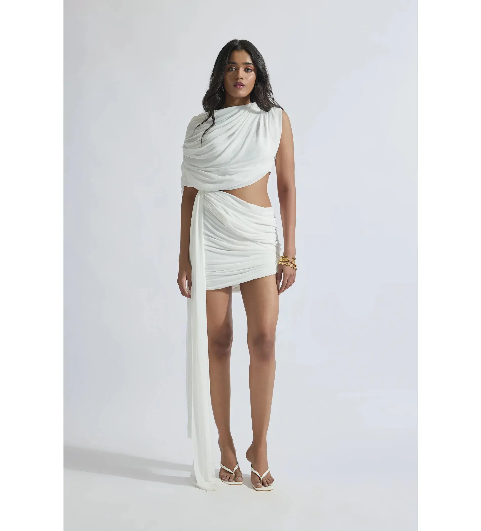 Deme By Gabriella Adelina Mini Dress White Size XS / AU 6 - Image 1