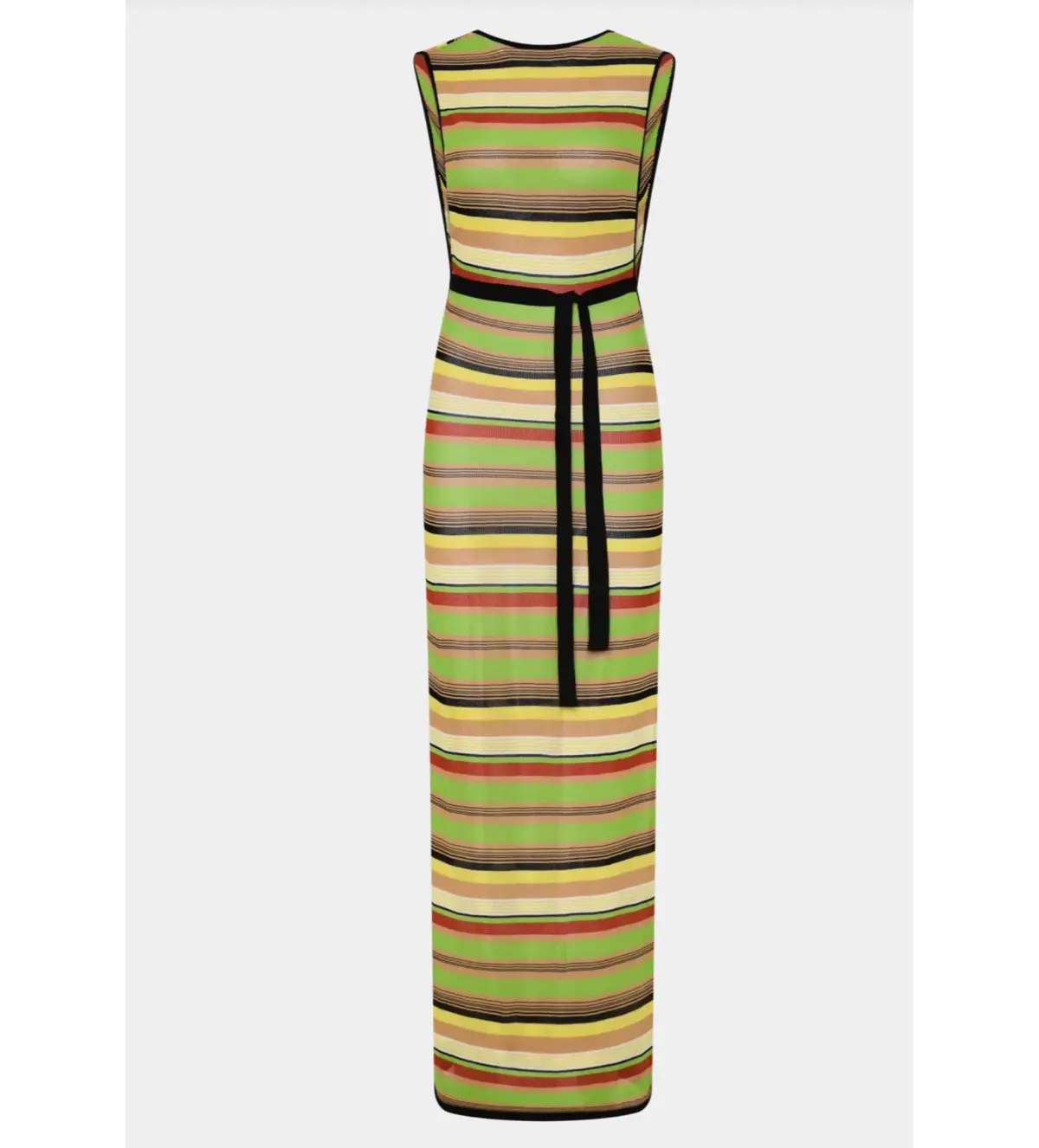Sir The Label Coastline Tie Dress in Palm Stripe Maxi Dress Multi  Size 1 AU 8 - Image 4