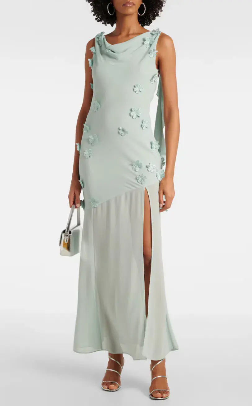 Rotate Birger Christensen Waterfall Maxi Blue Size 8 - Image 1