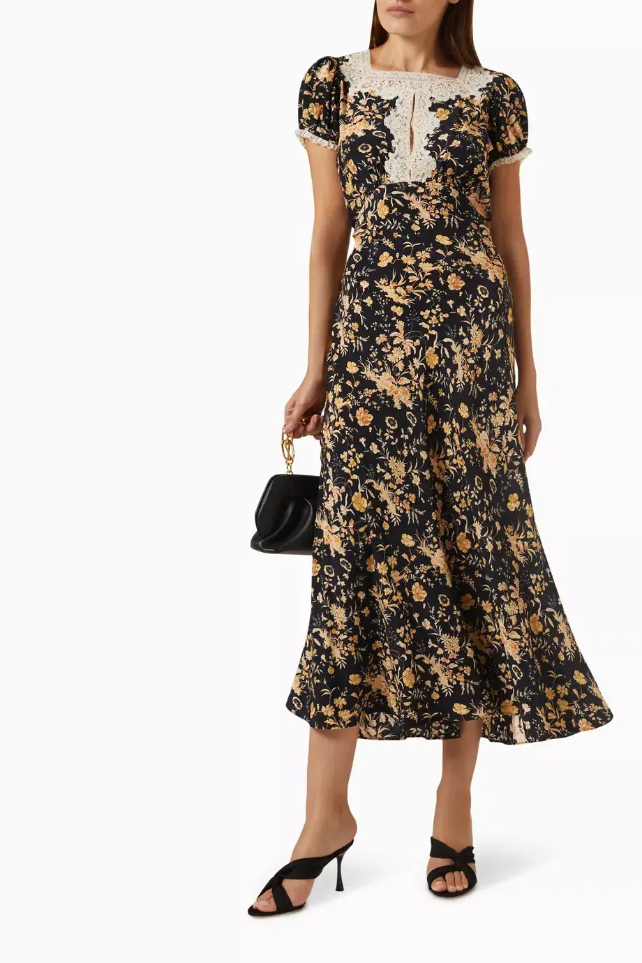 Doen Emeline Dress in Navy Floral Oaks Bluff Size S / AU 8 - Image 2