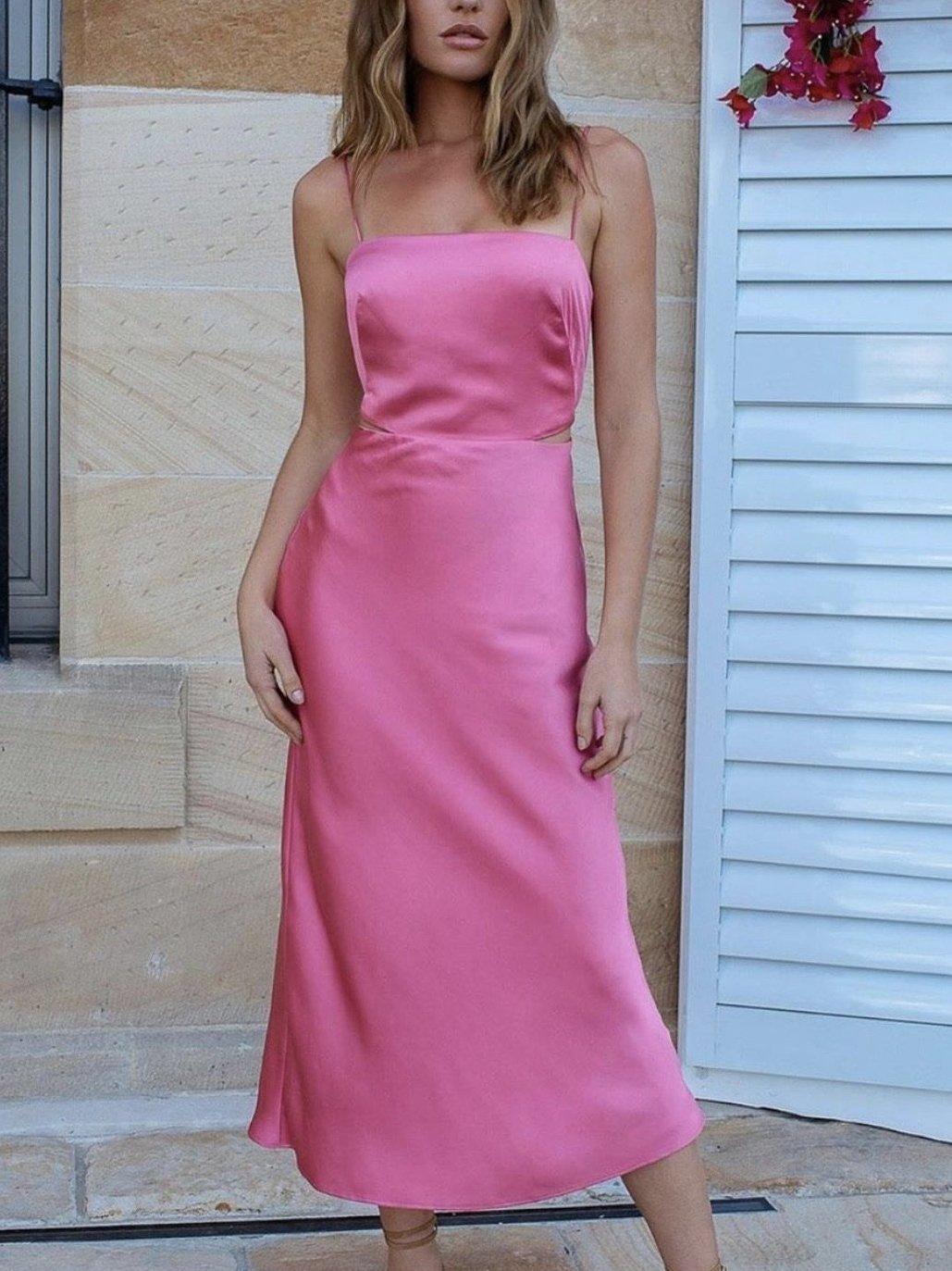 Kookaï Como Dress Pink Size 12 for rent on The Volte - main image