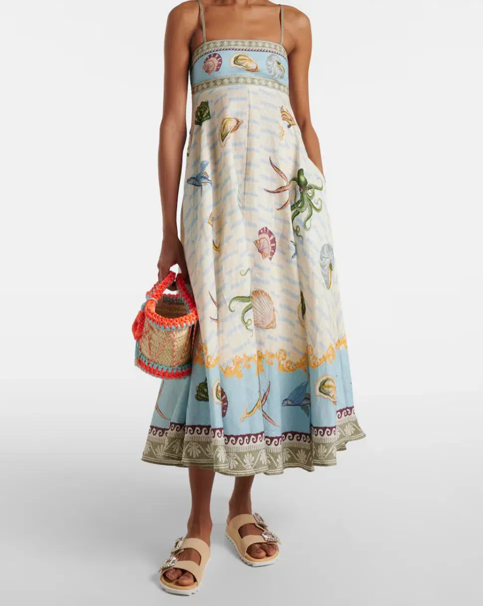 Alemais Bath House Sundress Midi Size AU 6 - Image 1