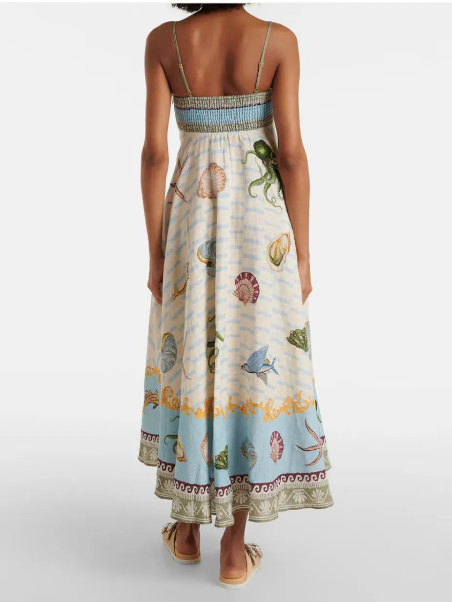 Alemais Bath House Sundress Midi Size AU 6 - Image 2
