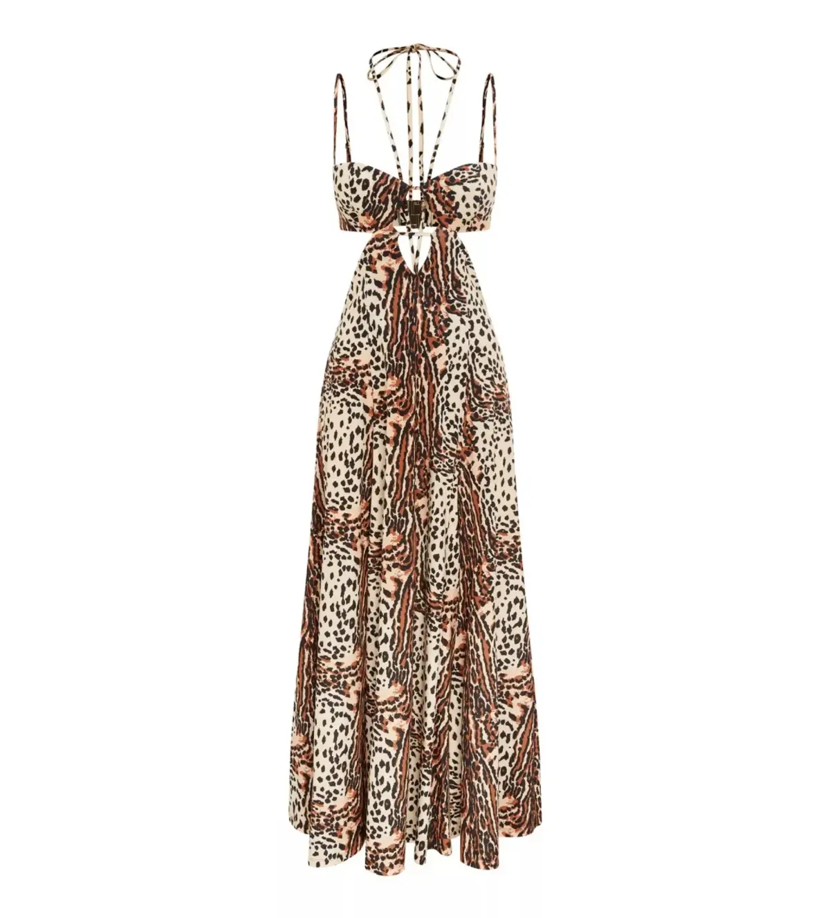 Alice McCall Havana Affair Midi Dress Tigers Eye Print Size XL / AU 14 - Image 4