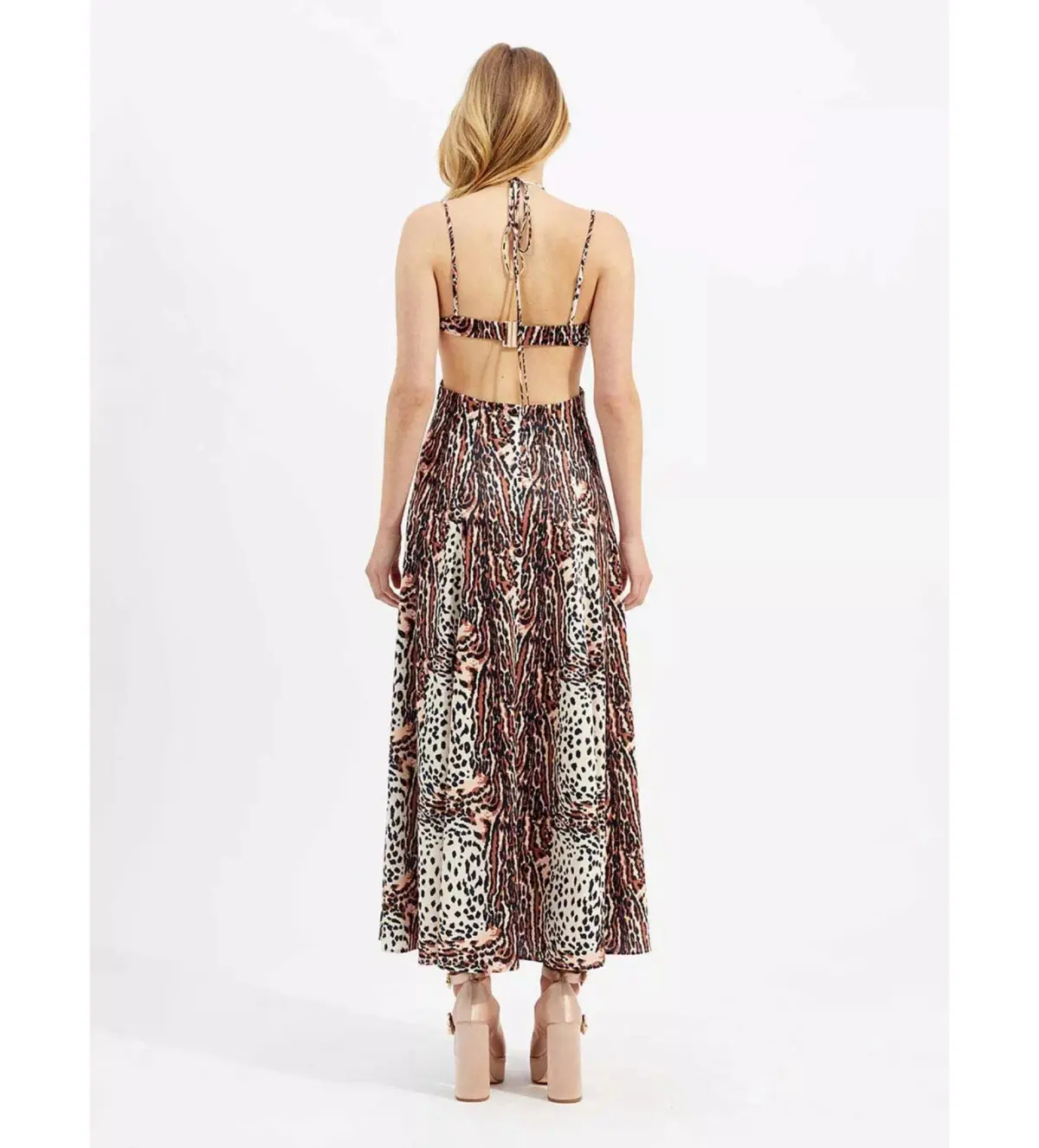Alice McCall Havana Affair Midi Dress Tigers Eye Print Size XL / AU 14 - Image 3