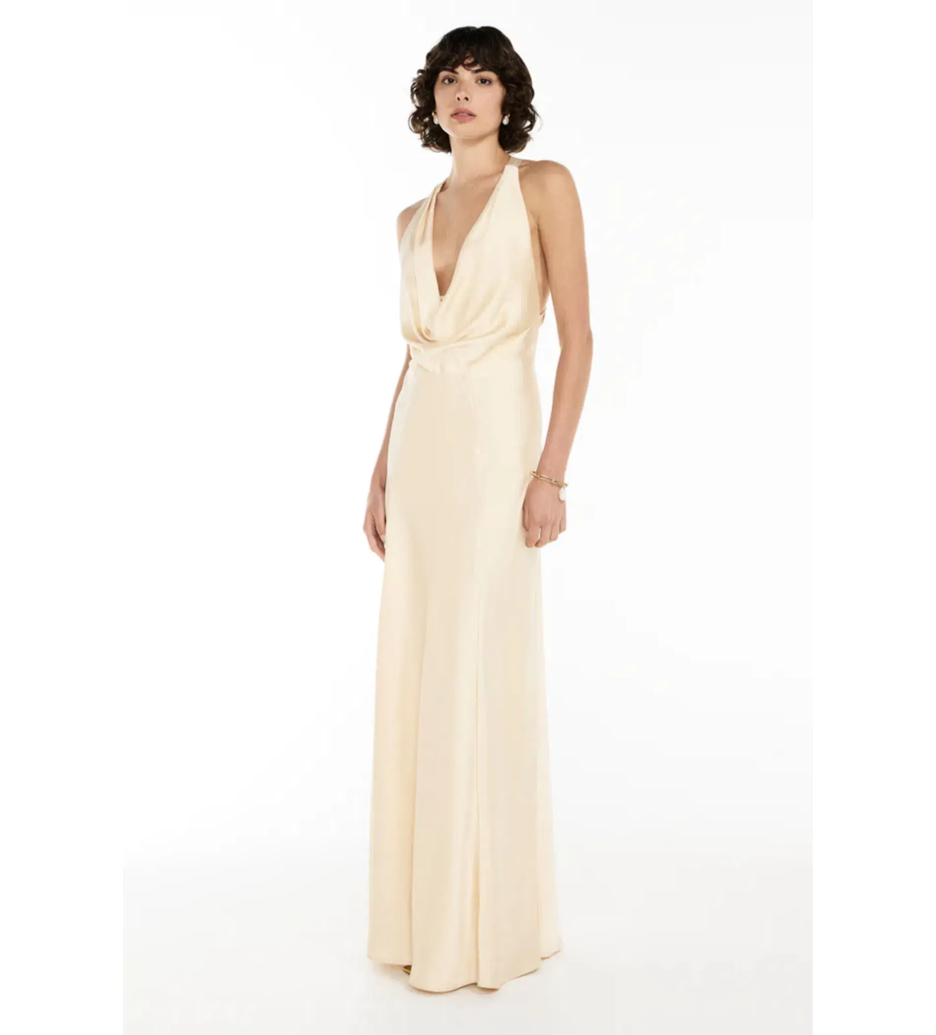 Manning Cartell  Charmed Cowl Slip Maxi Dress Champagne Size XXS/AU 4 - Image 2