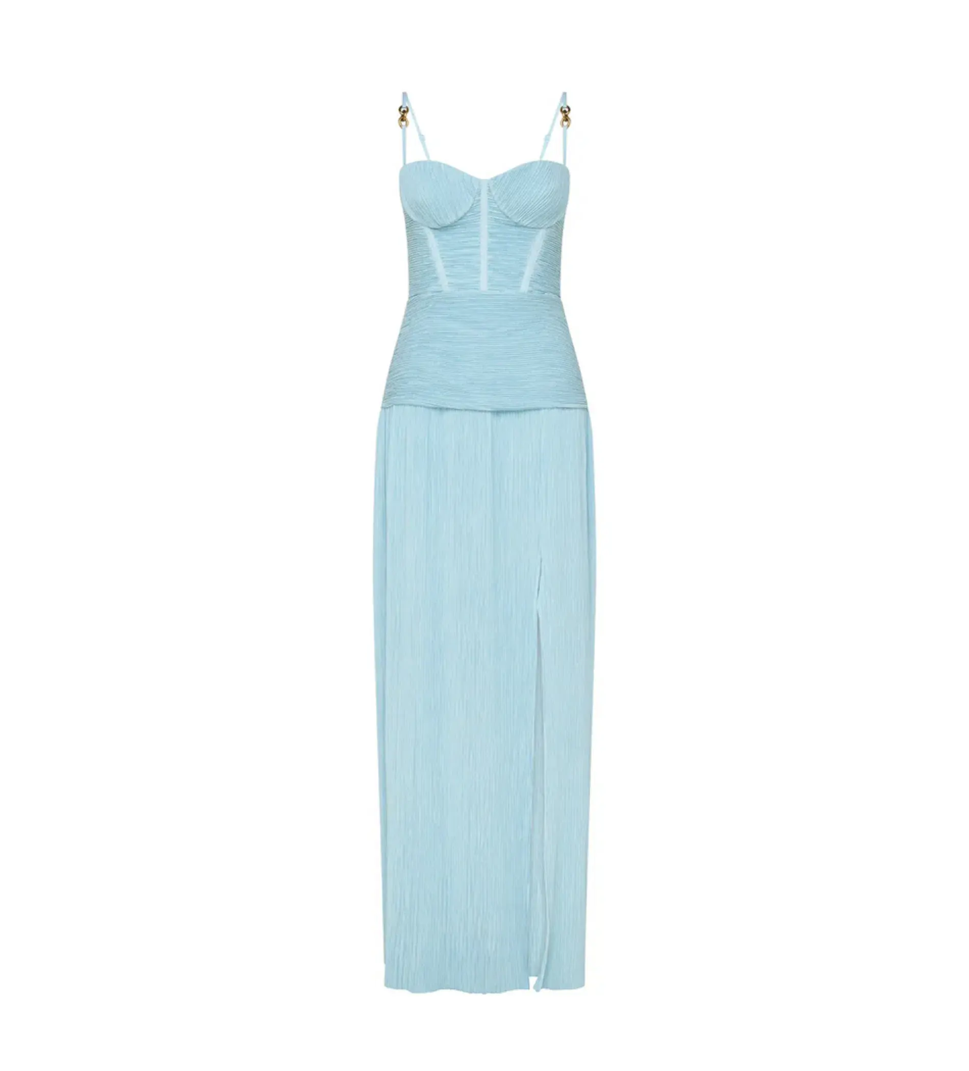 Manning Cartell Double Time Pleat Maxi Dress Acqua Spritz Size XS / AU 6 - Image 4