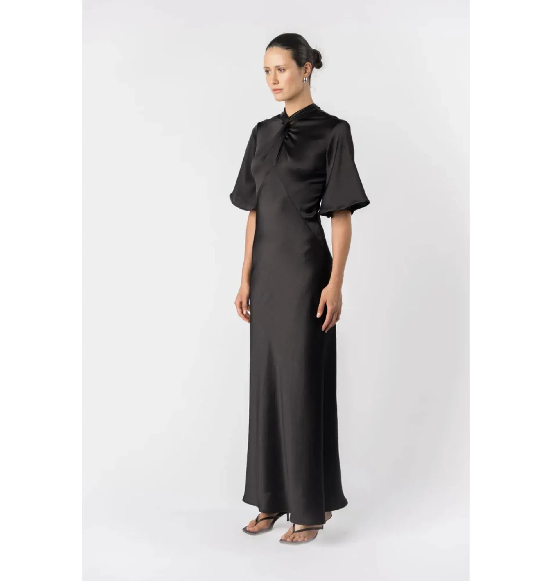 One Fell Swoop Claret Dress in Obsidian Size AU 12 - Image 3