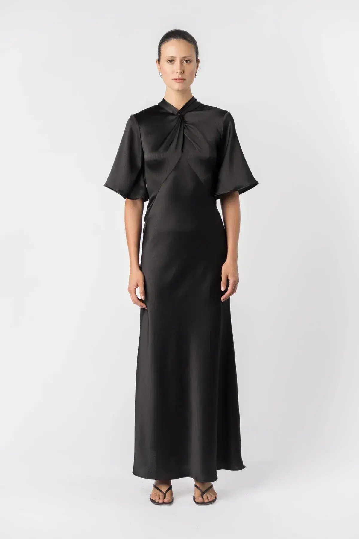 One Fell Swoop Claret Maxi Dress in Obsidian Size 14  - Image 2