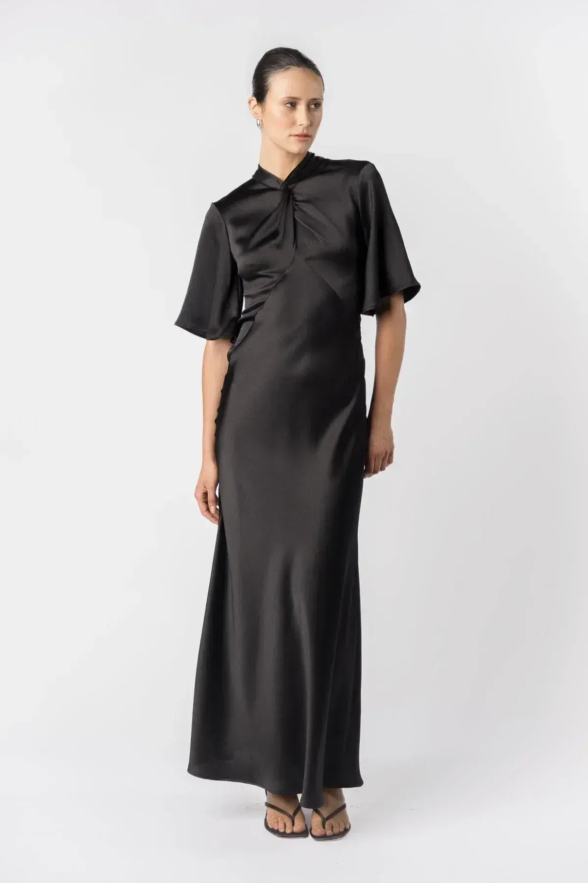 One Fell Swoop Claret Maxi Dress in Obsidian Size 14  - Image 1